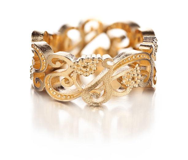 Lumoava Eden sormus 9mm 585 kulta - Puustjärven Kello & Kulta