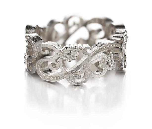 Lumoava Eden sormus 9mm 585 valkokulta - Puustjärven Kello & Kulta