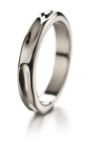 Lumoava Hunaja sormus 4,8mm 585 valkokulta - Puustjärven Kello & Kulta