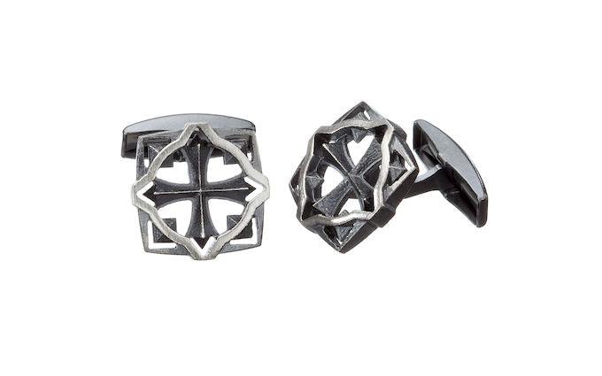 Lumoava Soturi kalvosinnapit hopeinen - Puustjärven Kello & Kulta