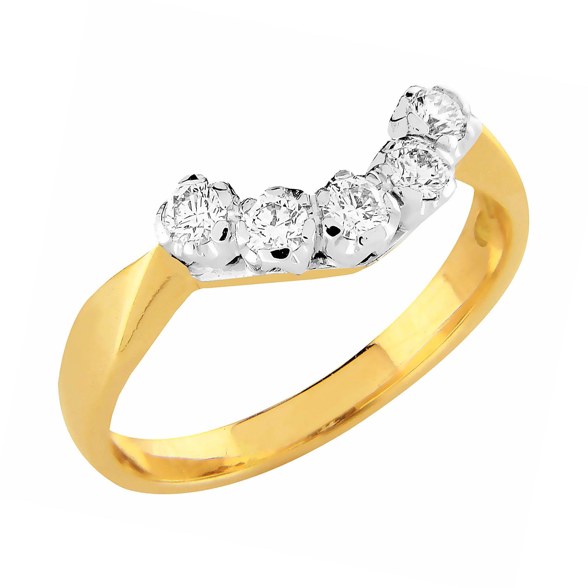 Sandberg Toivomuslähde 2 - keltakultainen timanttisormus valkokultaistutuksella M-11-150 - Puustjärven Kello & Kulta