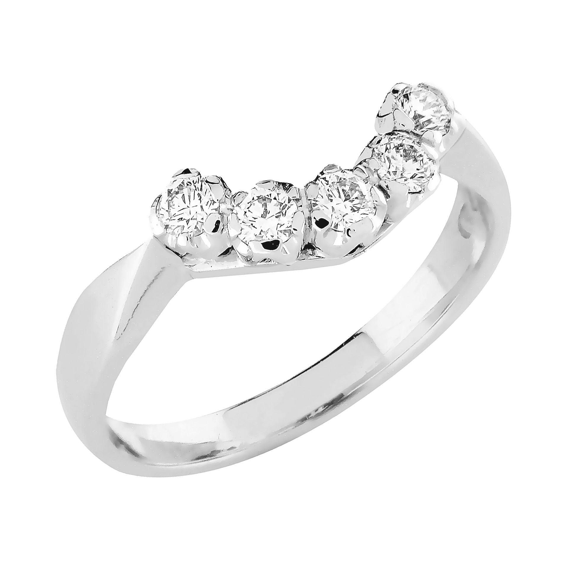 Sandberg Toivomuslähde 2 - valkokultainen timanttisormus M-11-W-150 - Puustjärven Kello & Kulta