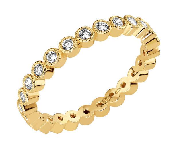 Sandberg M-118 Suvituuli timanttisormus keltakulta - Puustjärven Kello & Kulta