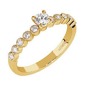 Sandberg Suvituuli - keltakultainen timanttisormus M-133-150 - Puustjärven Kello & Kulta