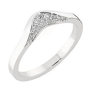 Sandberg M-312-W Joenmutka timanttisormus 0,09ct W/Vs - Puustjärven Kello & Kulta