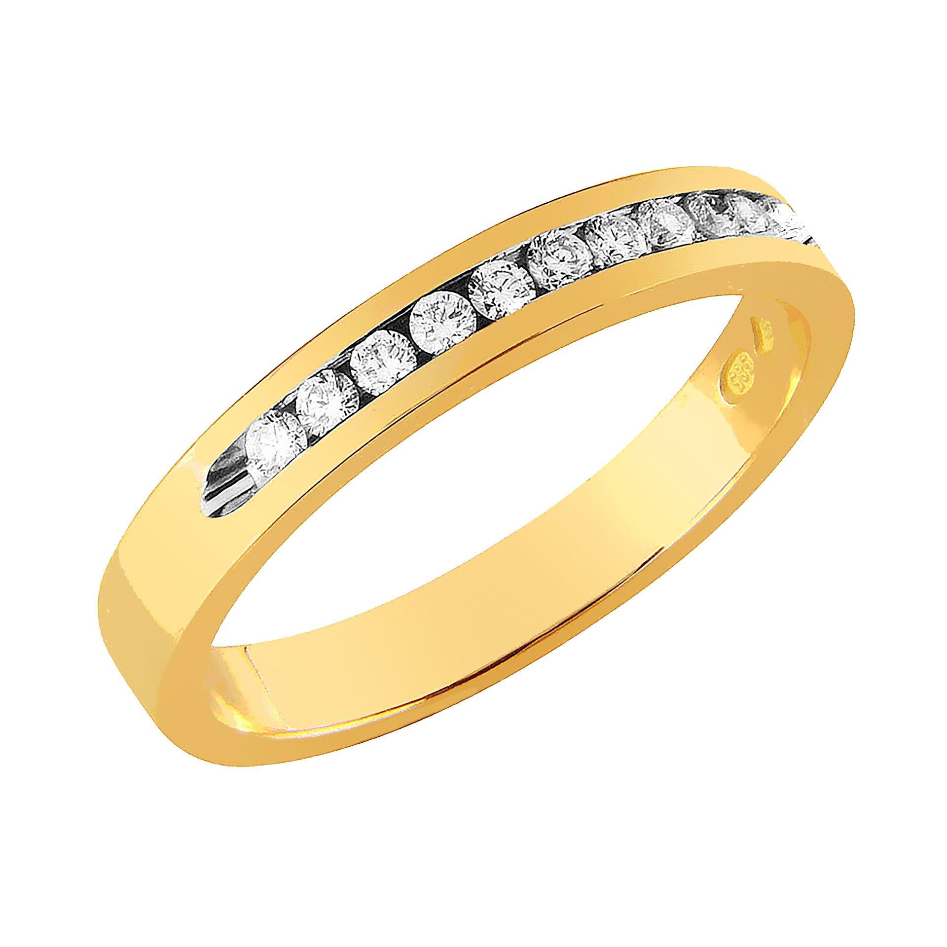 Sandberg Kassiopeia 2 - keltakultainen timanttisormus M-38-150 - Puustjärven Kello & Kulta