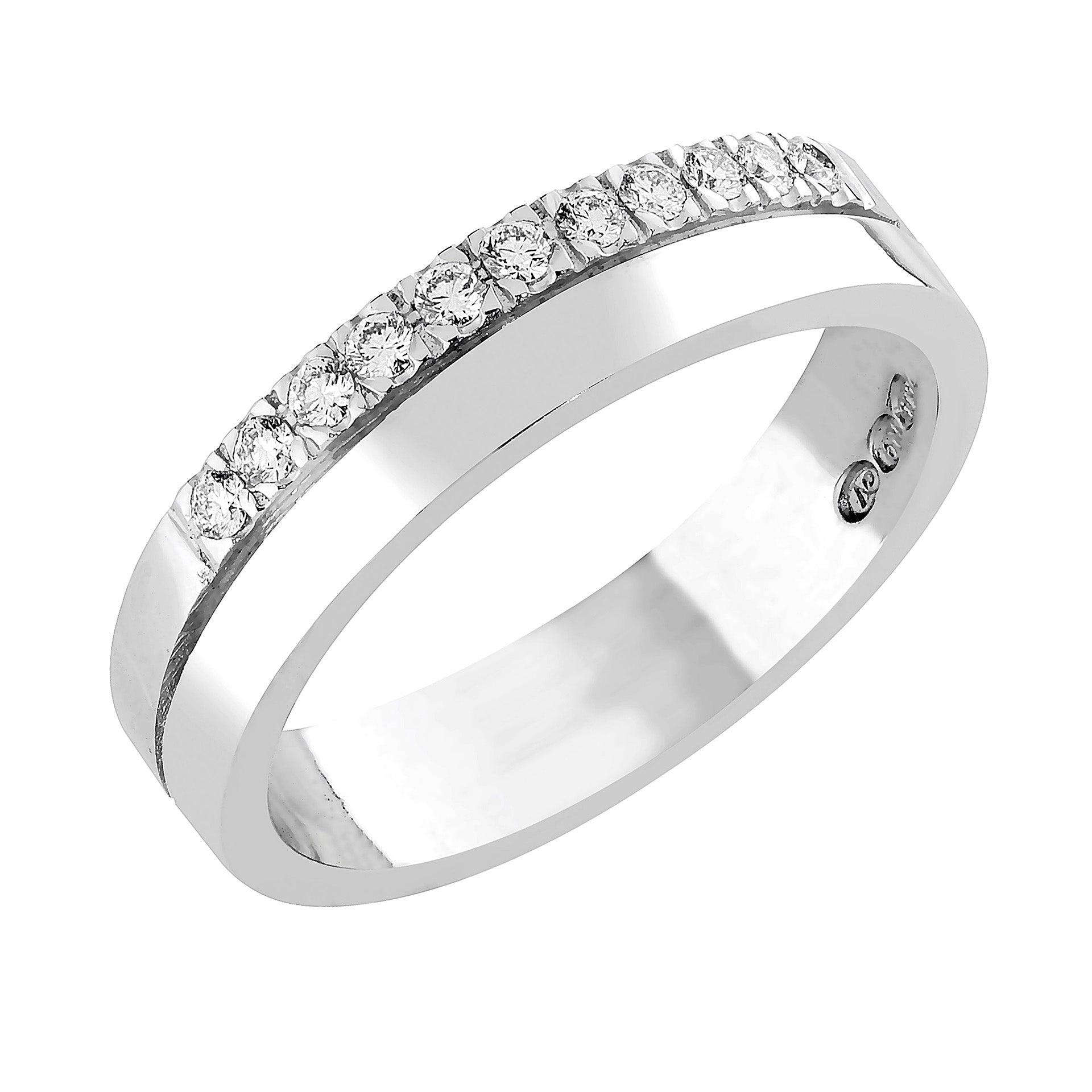 Sandberg Myötätuuli - valkokultainen timanttisormus M-65-W-150 - Puustjärven Kello & Kulta