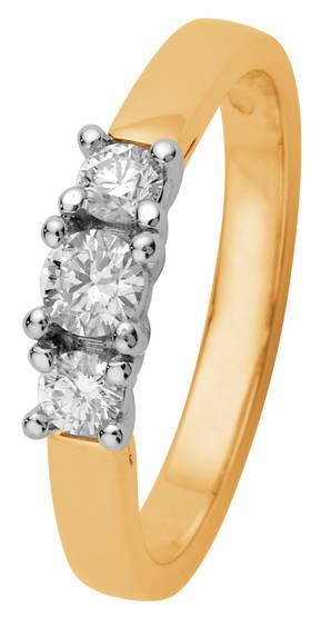 Margit timanttisormus 0,14ct+ 2x0,09ct - Puustjärven Kello & Kulta