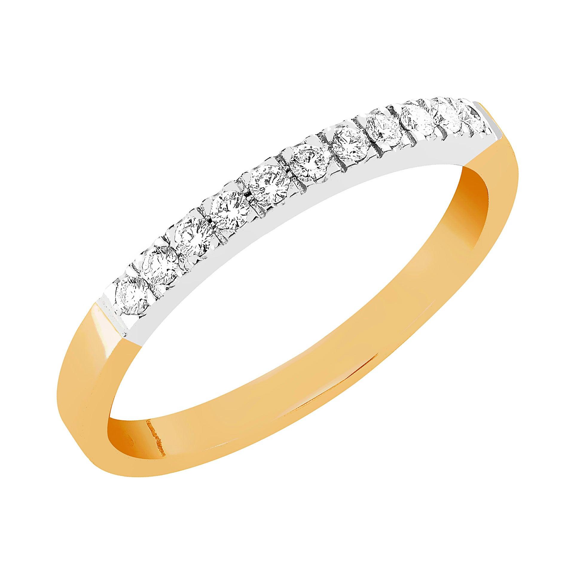 Sandberg Myötätuuli - kelta/valkokultainen timanttisormus M-165-150 - Puustjärven Kello & Kulta