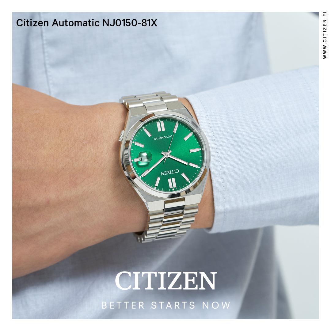 Citizen Automatic Green - miesten rannekello NJ0150-81X - Puustjärven Kello & Kulta