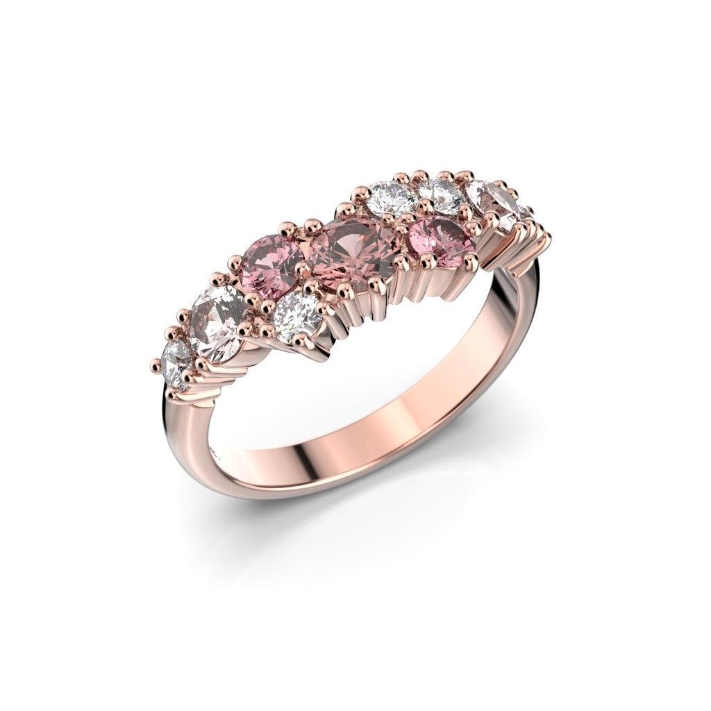 Nadja Grand Pink timanttisormus 14K punakulta 14-669-105P-PK - Puustjärven Kello & Kulta