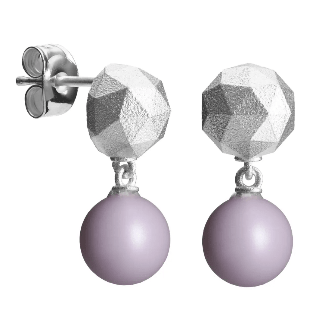 Nova hopea korvakorut helmillä FFKK2381 - Puustjärven Kello & Kulta