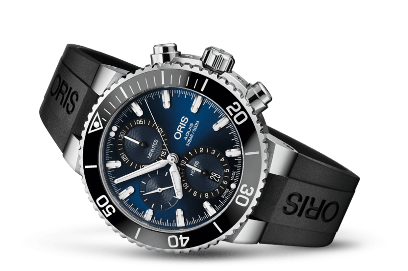 Oris Aquis Chronograph 45,5mm miesten rannekello - Puustjärven Kello & Kulta