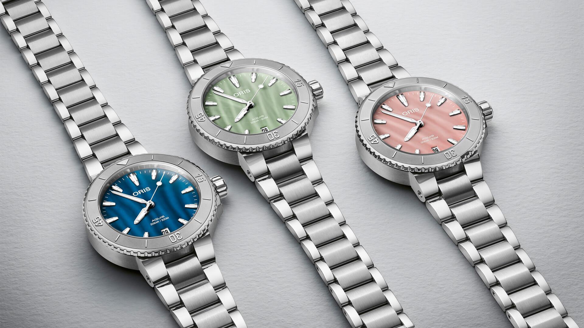 Oris Aquis Date - naisten rannekello 01-733-7770-4158-1 - Puustjärven Kello & Kulta