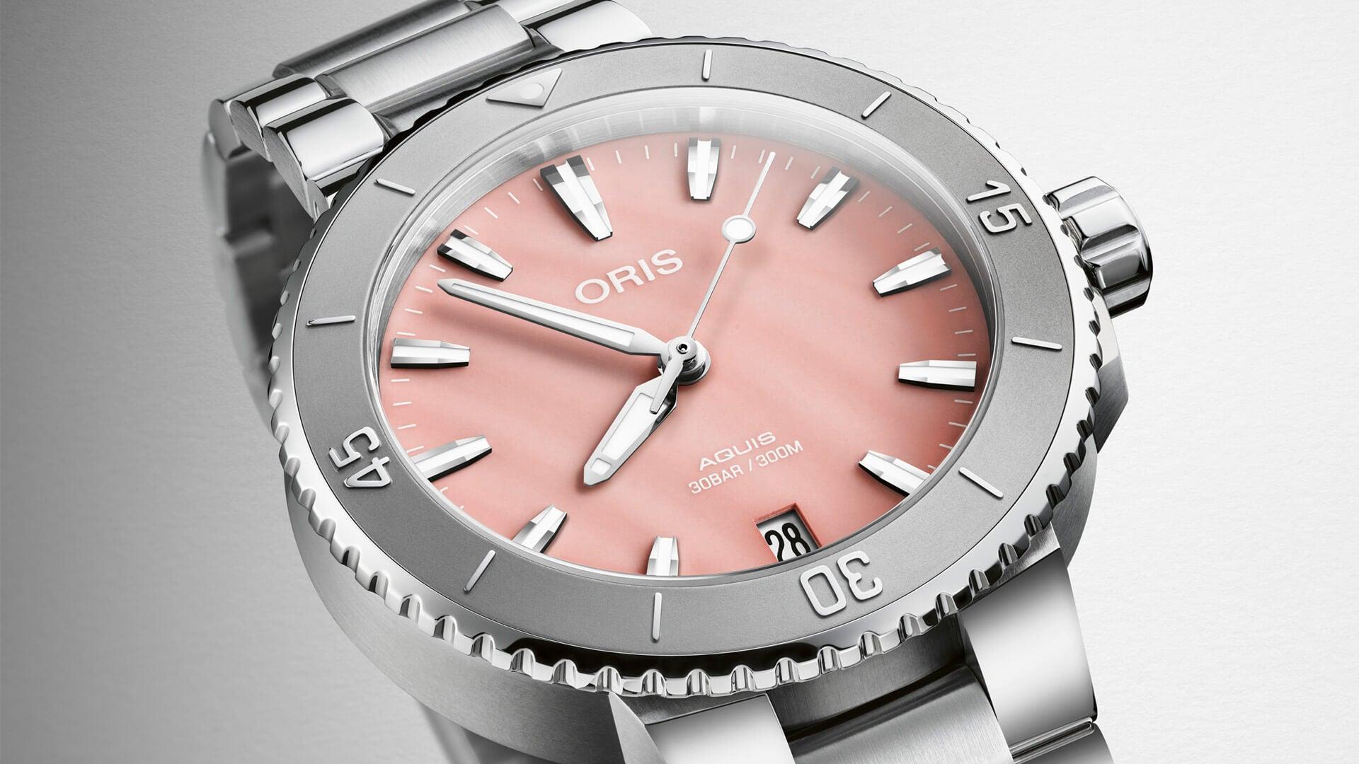 Oris Aquis Date - naisten rannekello 01-733-7770-4158-1 - Puustjärven Kello & Kulta