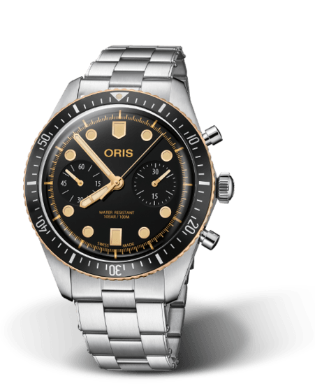Oris Divers Sixty-Five Chronograph - miesten rannekello 01-771-7744-4354 - Puustjärven Kello & Kulta
