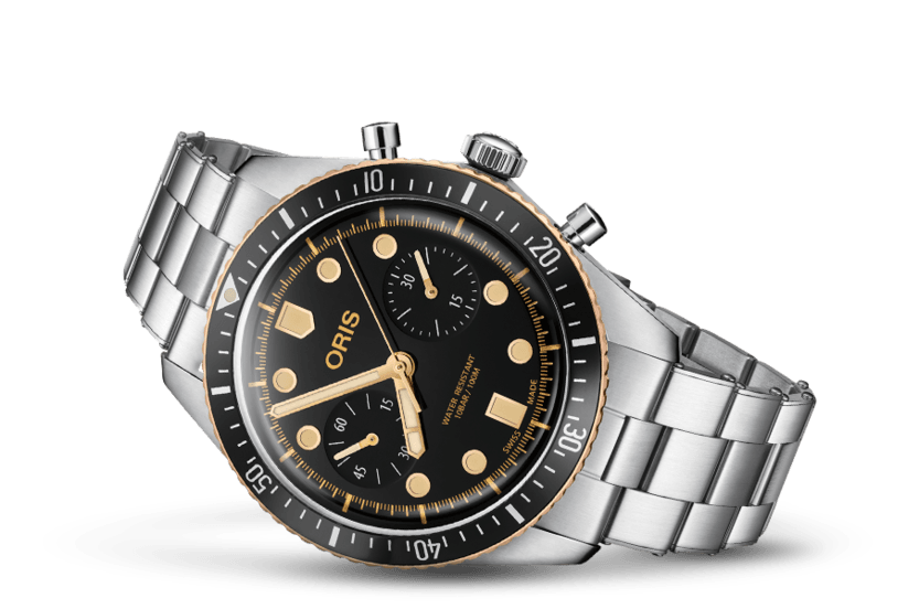Oris Divers Sixty-Five Chronograph - miesten rannekello 01-771-7744-4354 - Puustjärven Kello & Kulta
