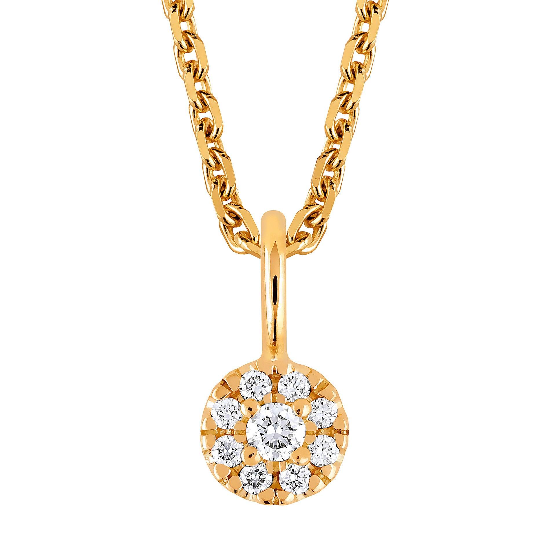 Toivomuslähde I 0,07ct G/Vs timanttiriipus 14K keltakulta R-565K - Puustjärven Kello & Kulta