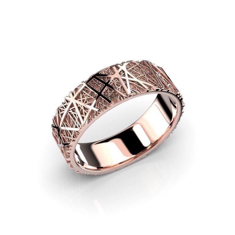 Routa 6,5mm 14K punakulta sormus - Puustjärven Kello & Kulta