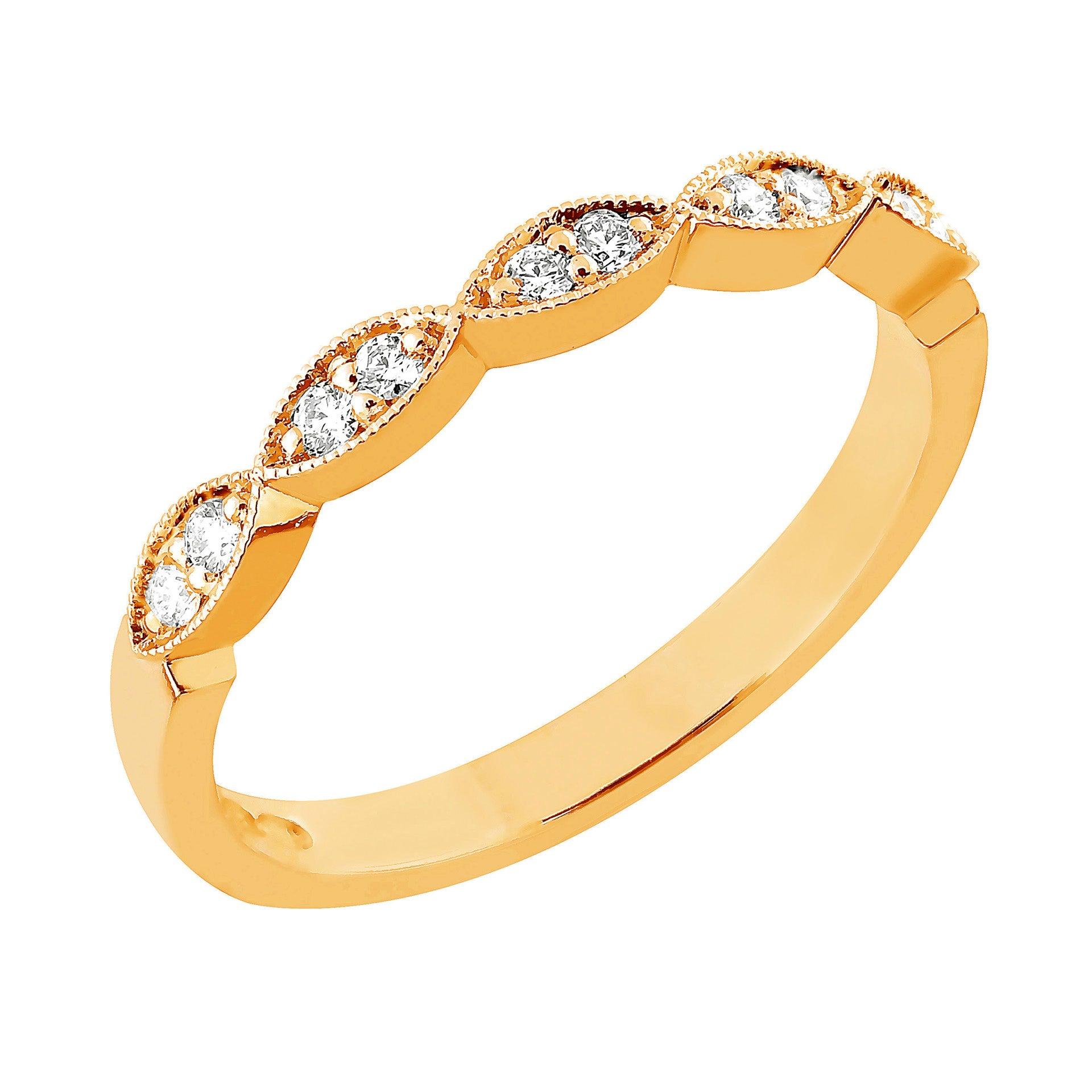 Sandberg Suvituuli - keltakultainen timanttisormus M-115K-150 - Puustjärven Kello & Kulta