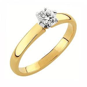 Sandberg V-15 Kuunsäde timanttisormus keltakultaa - Puustjärven Kello & Kulta