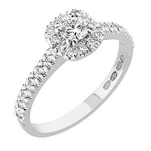 Sandberg V-710-W Toivomuslähde I 0,44ct timanttisormus valkokulta - Puustjärven Kello & Kulta