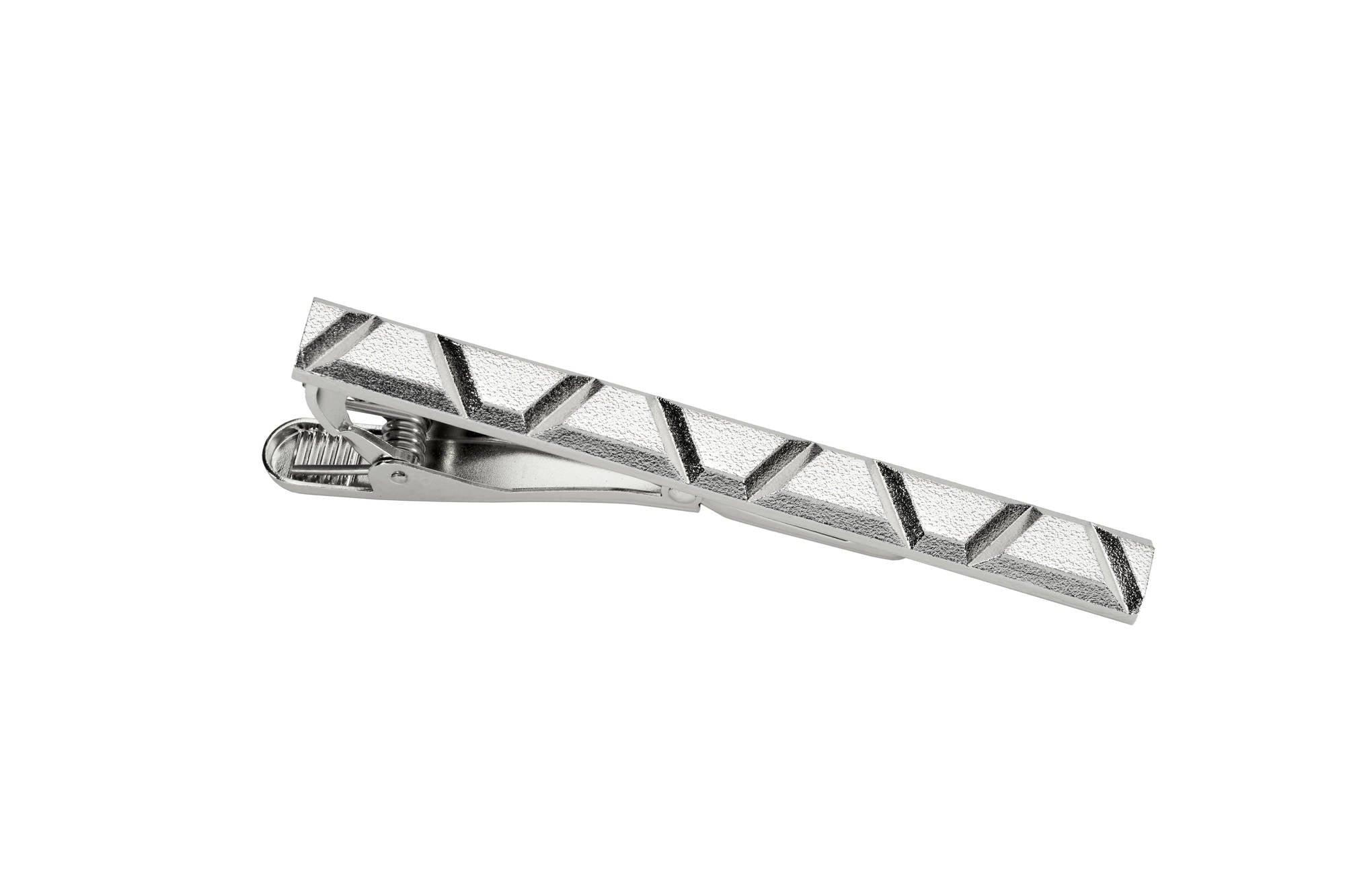 Tyylikäs hopea solmionpidin - Puustjärven Kello & Kulta