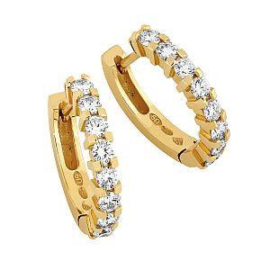 Tuulenvire 0,68ct korvakorut 18K kulta - Puustjärven Kello & Kulta