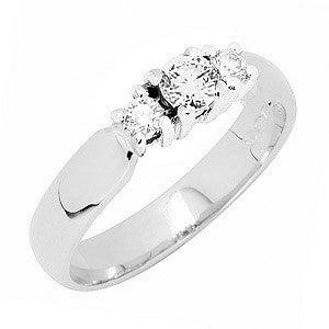 Sandberg V-33-W Aamukaste III timanttisormus 0,34ct valkokulta - Puustjärven Kello & Kulta