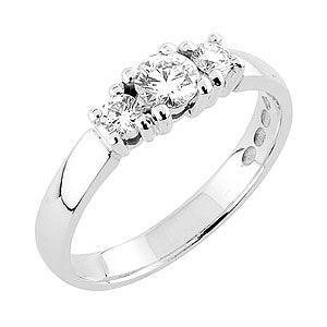 Sandberg V-133-W Timanttisormus Aamukaste 3 Yhteensä : 0,41ct W/Vs - Puustjärven Kello & Kulta