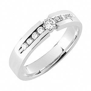 Sandberg V-82-8-W Timanttisormus Kallioranta 2 0,27ct W/Vs - Puustjärven Kello & Kulta