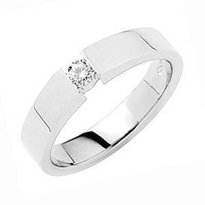 Sandberg V-82-W Timanttisormus Kallioranta 2 1x0,11ct W/Vs - Puustjärven Kello & Kulta