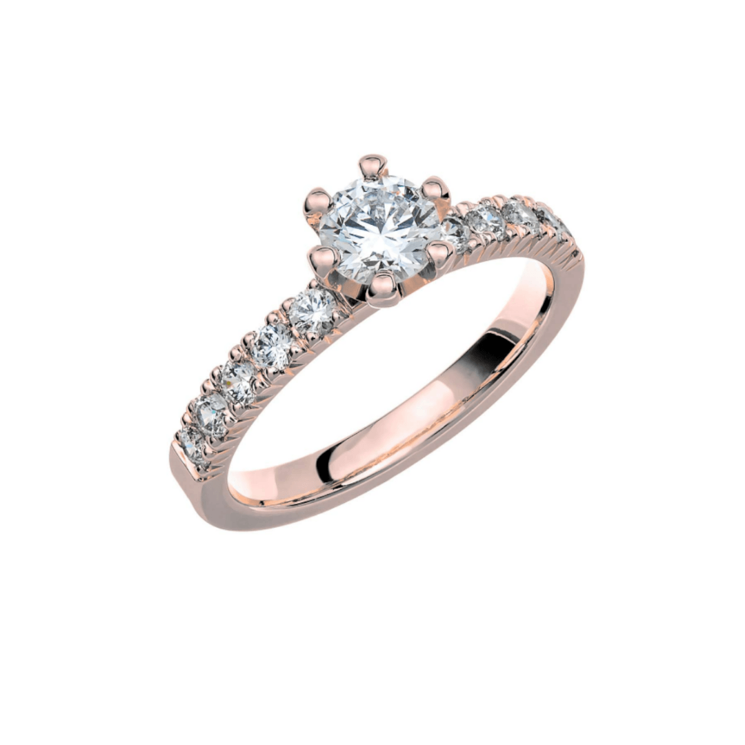 Schalins Store Collection 2 - punakultainen timanttisormus pk62-pk-150 - Puustjärven Kello & Kulta