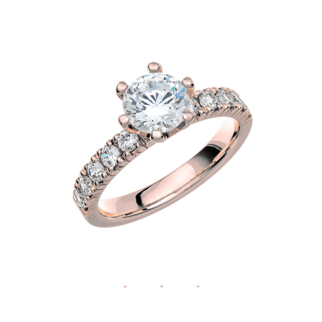 Schalins Store Collection 2 - punakultainen timanttisormus pk66-pk-150 - Puustjärven Kello & Kulta