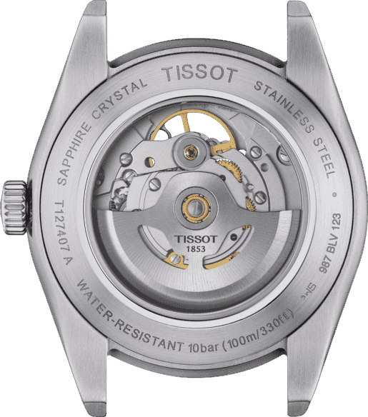 Tissot Gentleman Powermatic 80 Open Heart - miesten rannekello T1274071108100 - Puustjärven Kello & Kulta