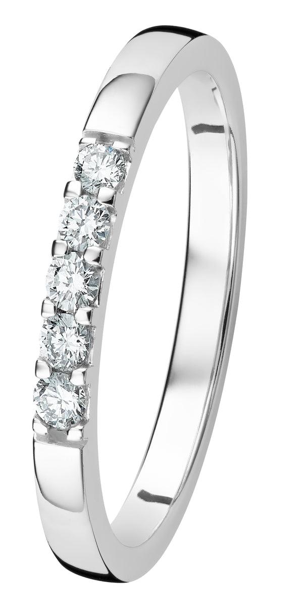 Kohinoor Linnea 5x0,03ct timanttisormus 033-407V-15 - Puustjärven Kello & Kulta