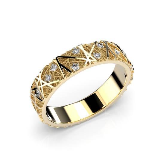 Festive Routa timanttisormus 9x0,01ct H/Si 14K keltakulta - Puustjärven Kello & Kulta