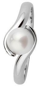 Kohinoor Lily - valkokultainen helmisormus 013-214V-06-150 - Puustjärven Kello & Kulta