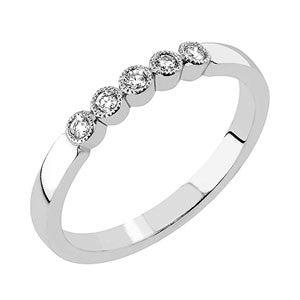 Sandberg Suvituuli timanttisormus valkokulta 0,08ct - Puustjärven Kello & Kulta