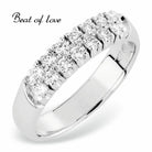 Beat of Love - valkokultainen timanttisormus RO-14x0.02DW-150 - Puustjärven Kello & Kulta