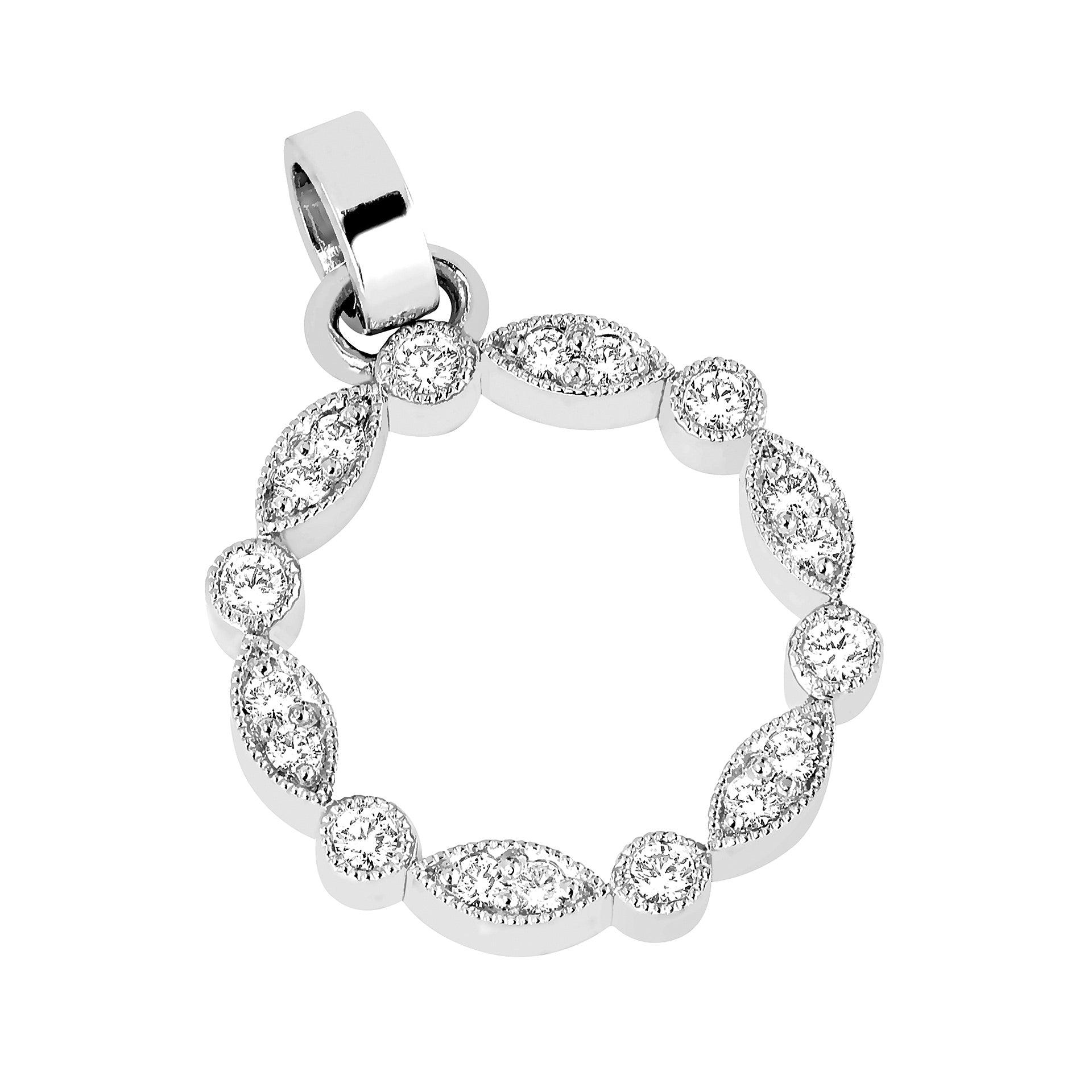 Sandberg Suvituuli 0,20ct riipus valkokulta M-414w - Puustjärven Kello & Kulta