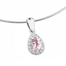 Sandberg Toivomuslähde - valkokultainen timanttiriipus morganiitilla V-560-W-MORG-ROSE - Puustjärven Kello & Kulta