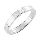 Sandberg V-54-W Timanttisormus Kallioranta 2 1x0,09ct W/Vs - Puustjärven Kello & Kulta