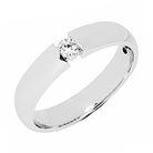 Sandberg V-86-W Timanttisormus Kallioranta 1 1x0,07ct W/Vs - Puustjärven Kello & Kulta